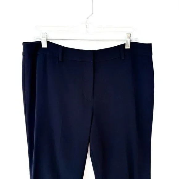 Talbots Navy Blue Fitted Blazer Straight Leg Pants Two Piece Pantsuit 12 Petite - Picture 13 of 14